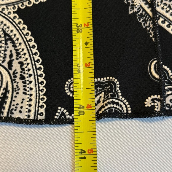 Est 1946 NWT Paisley Black/White Sleeveless Dress V-Neck Knee Length Women Med # - Picture 12 of 12